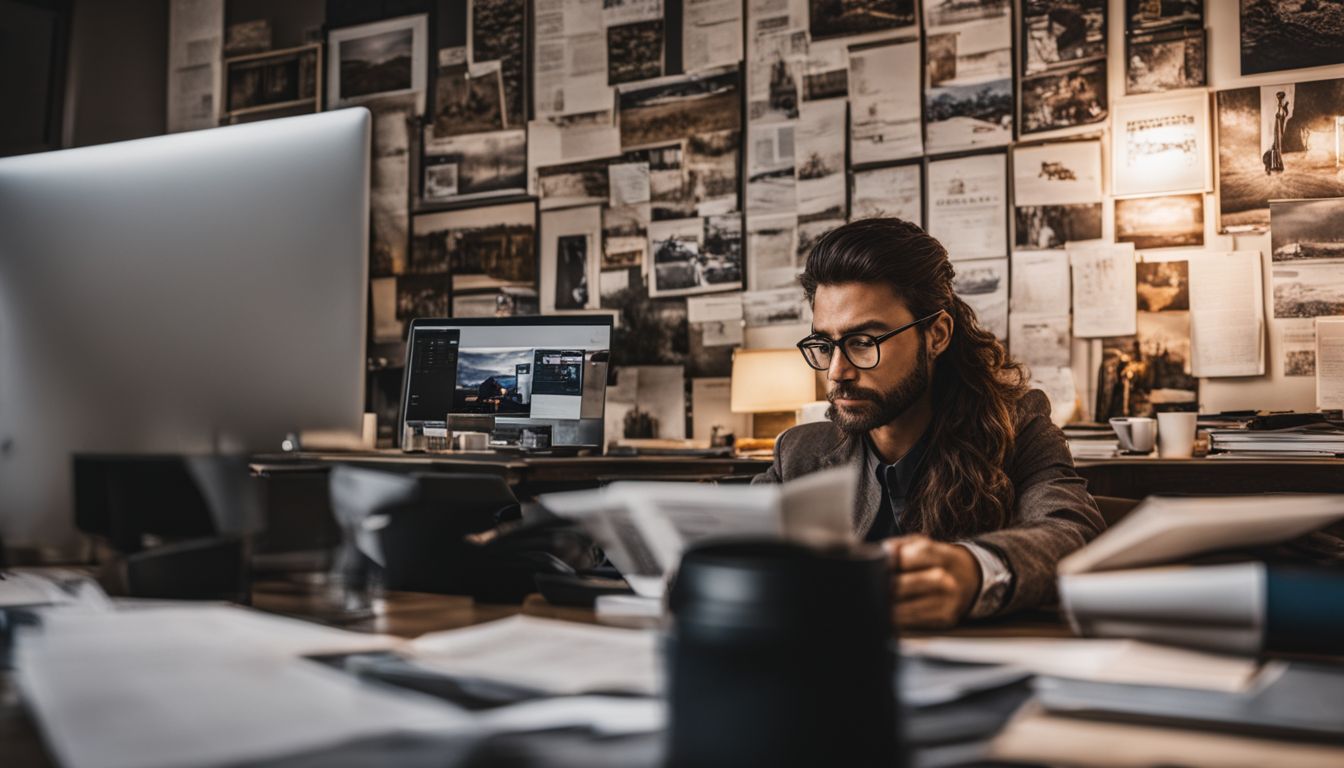 A frustrated business owner looking at a poorly organized Google Ads account. A frustrated business owner looking at a poorly organized Google Ads account.