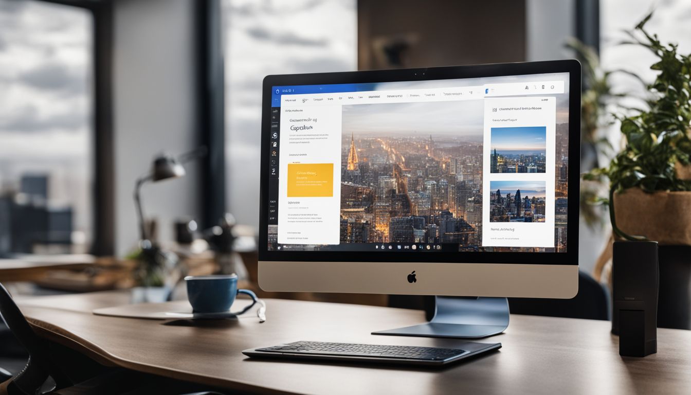 A laptop displaying Google Tag Manager in a modern office setting. A laptop displaying Google Tag Manager in a modern office setting.